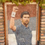 Novak Djokovic aus Mosaik