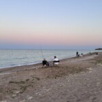 Angeln am Strand